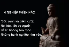 Đức Phật Dạy về 4 Nghiệp Gây Ra Phiền Não và 6 Nguyên Nhân Phung Phí Tài Sản