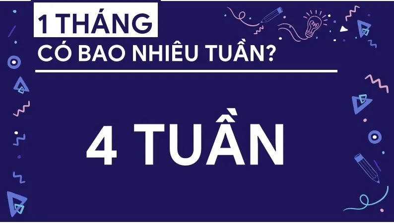 Một tháng có bao nhiêu tuần?