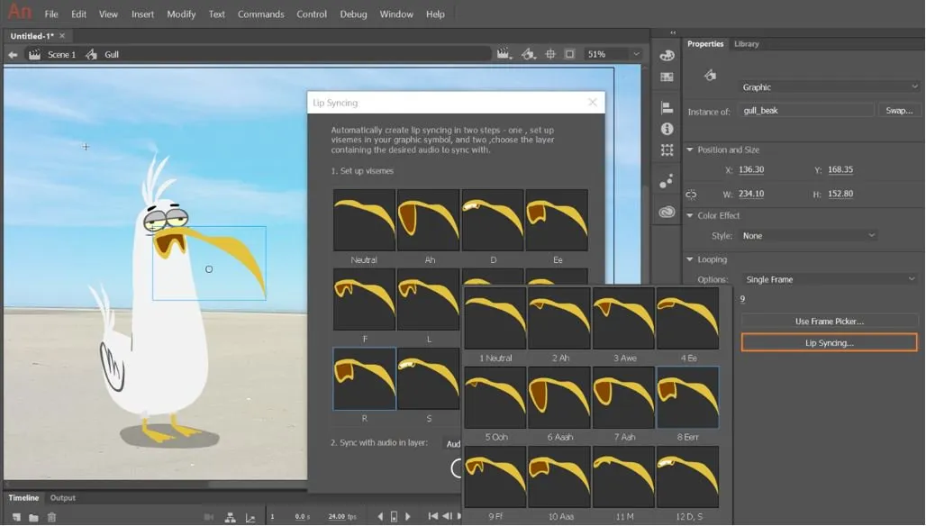 hiệu ứng Adobe Animate 