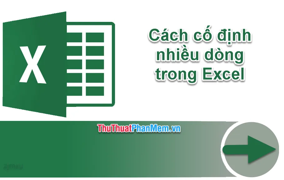 Cách cố định nhiều dòng trong Excel