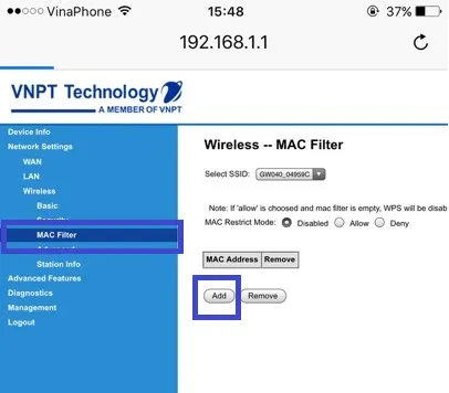 Hướng dẫn chặn người lạ sử dụng wifi Viettel VNPT Fpt nhà bạn