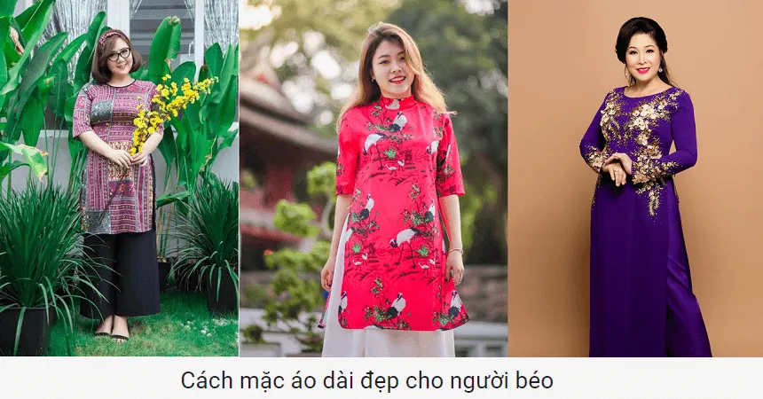 cach mac ao dai dep cho nguoi beo