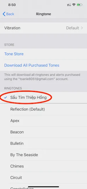 Hình 15: Cài nhạc chuông cho iPhone