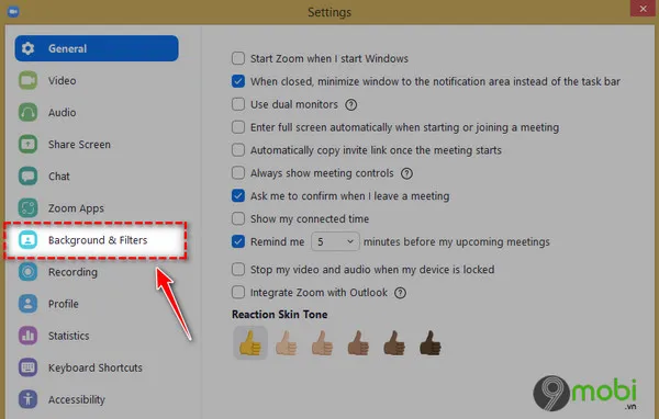 Cach doi background trong Zoom tren laptop
