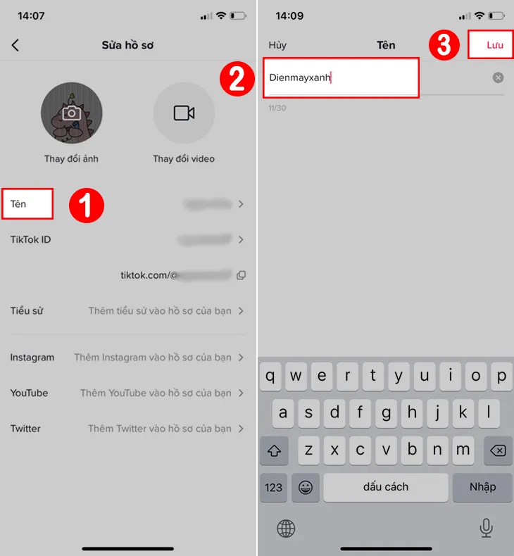 Cách sửa tên người dùng trên TikTok