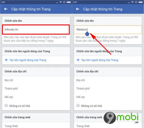 cach doi ten fanpage facebook tren dien thoai 5