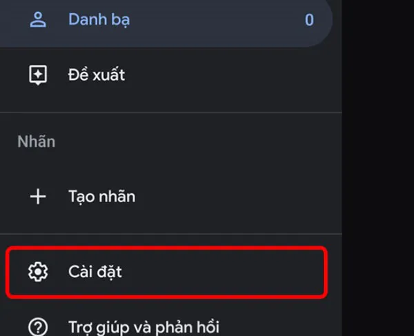 Bật tính năng đồng bộ hoặc chọn để đồng bộ danh bạ