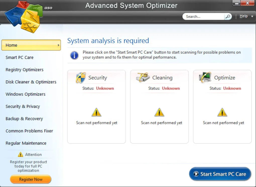 Advanced System Optimizer -Tối Ưu Hóa Máy Tính Của Bạn Và Cải Thiện Tốc Độ PC