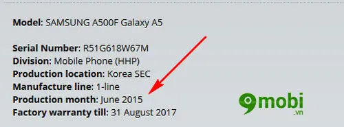check ngay san xuat samsung kiem tra ngay san xuat samsung 8