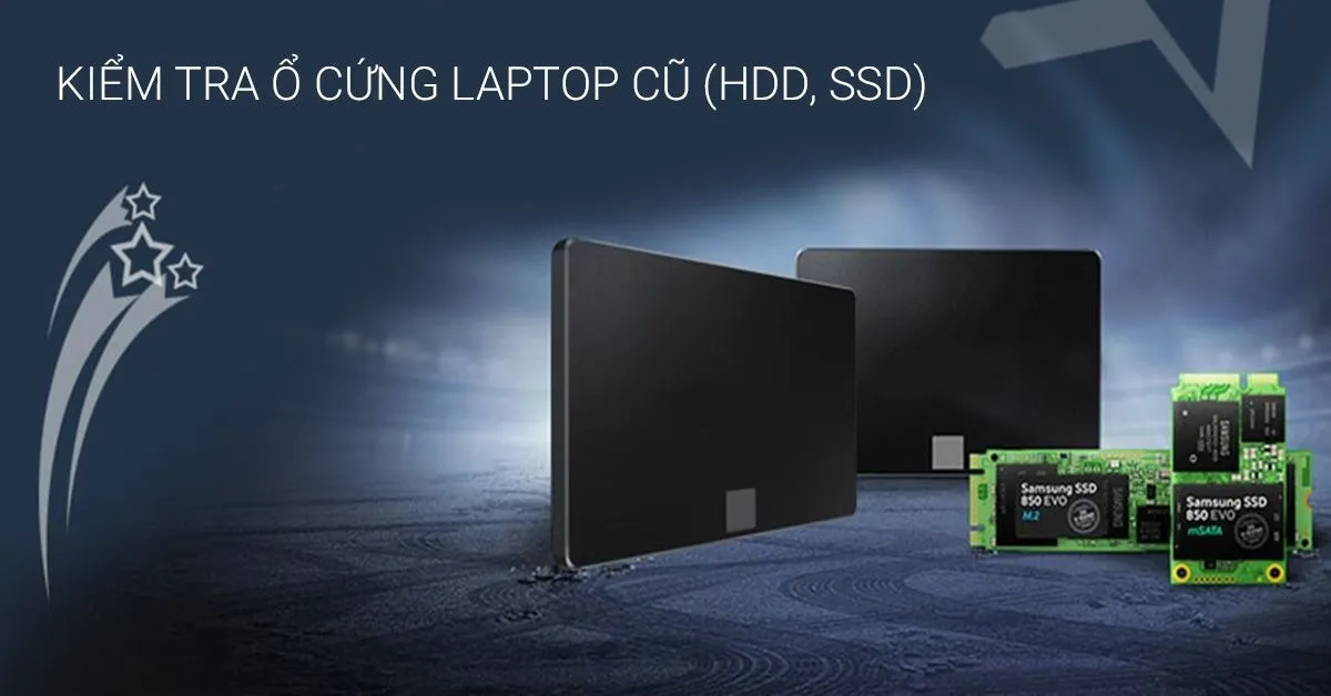 kiểm tra ổ cứng laptop cũ