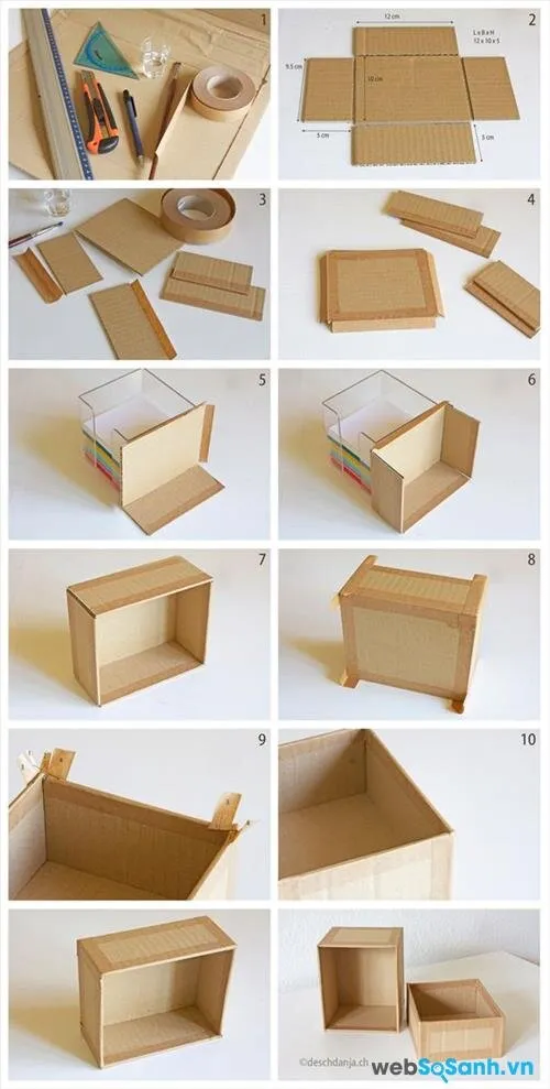 Top 8 cách làm hộp đựng đồ dùng học tập bằng giấy  chia sẻ kiến thức điện máy việt nam