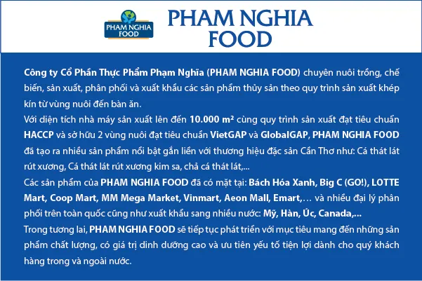 Giới thiệu tổng quan về PHAM NGHIA FOOD