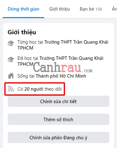 Cách hiển thị số người theo dõi trên Facebook mới nhất hình 24