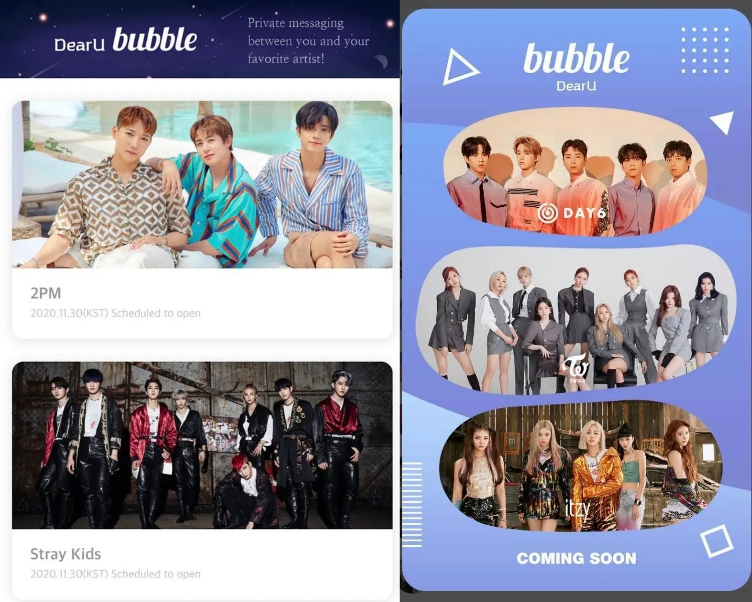 jyp dùng ứng dụng bubble