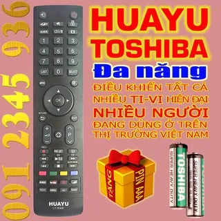 Điều khiển TOSHIBA ''ĐA NĂNG'' HUAYU có mã số RM-L1392 cho Tivi Smart. (Mẫu số 4)