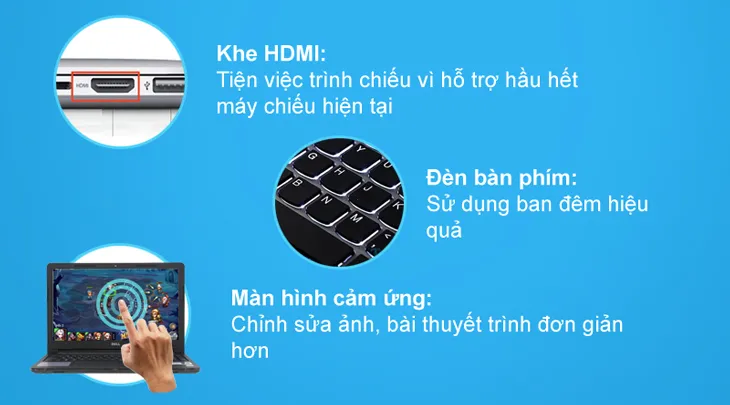 Hướng dẫn chọn các tính năng khác trên laptop học tập văn phòng