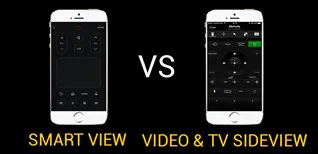 So sánh ứng dụng điều khiển tivi bằng điện thoại của Sony và Samsung