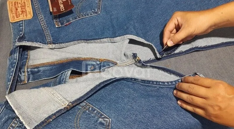 Cách thu nhỏ ống quần jean hiệu quả nhất chính là nhờ các thợ may chuyên nghiệp