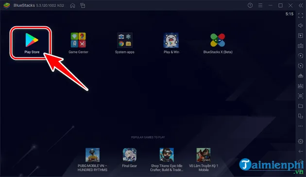 huong dan tai va cai cai Bluestacks 5 tren Windows 11