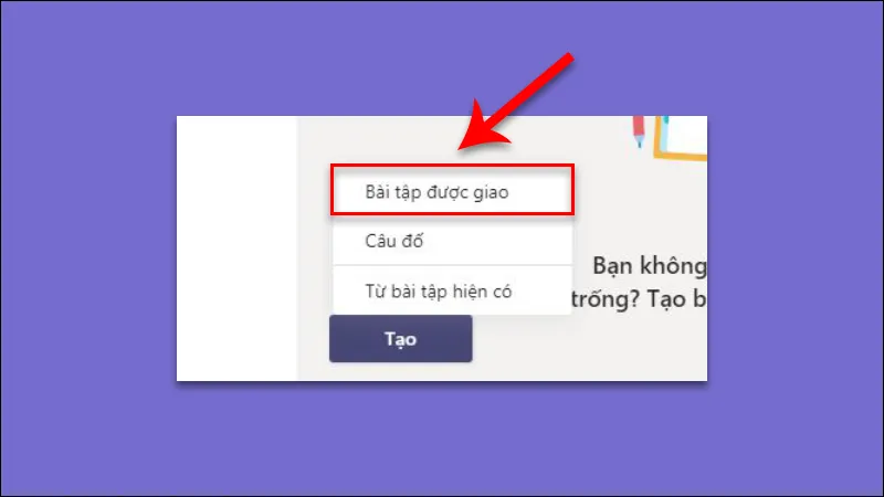 Chọn loại bài tập