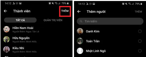 Hướng dẫn cách thêm thành viên vào nhóm Messenger vô cùng đơn giản 3