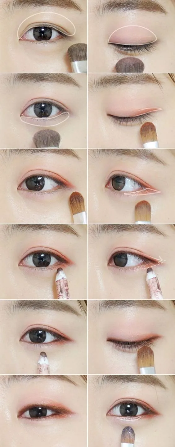 trang điểm mắt tự nhiên như người Hàn