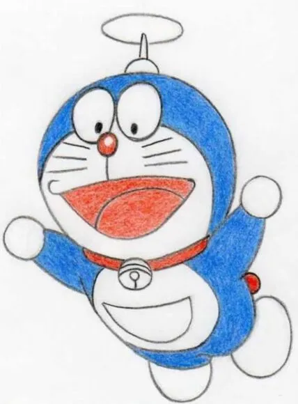 Hình vẽ doraemon cute đáng yêu