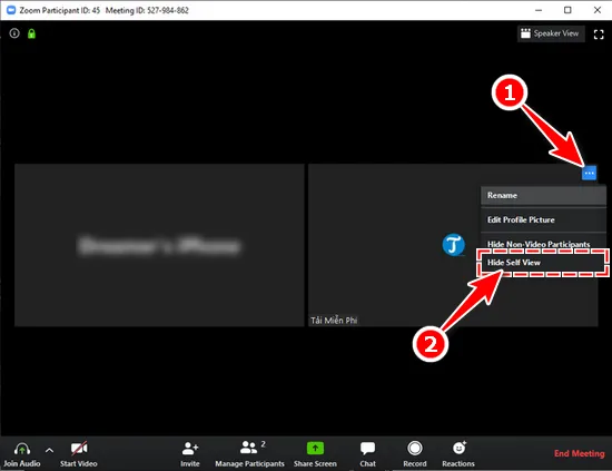 cach an hien video trong zoom 2