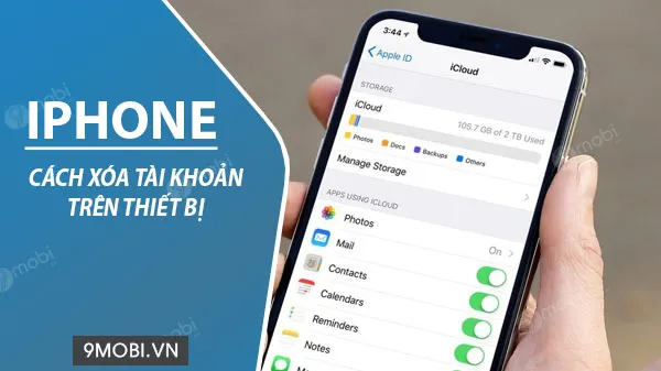 cach xoa tai khoan icloud tren iphone ipad 