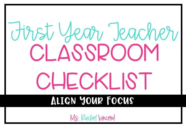 first year teacher classroom checklist