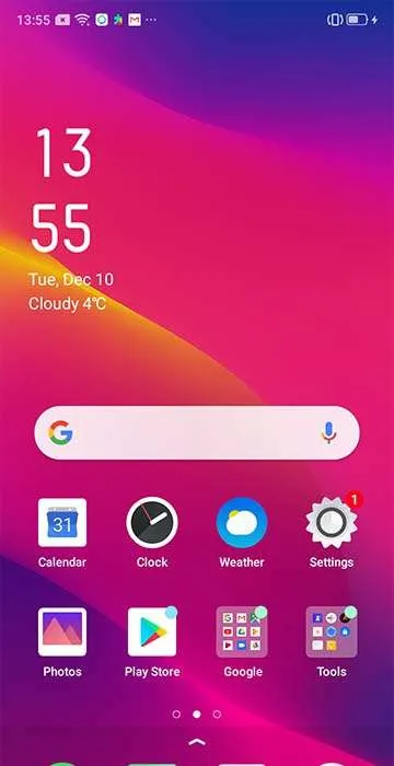 OPPO A3s old theme