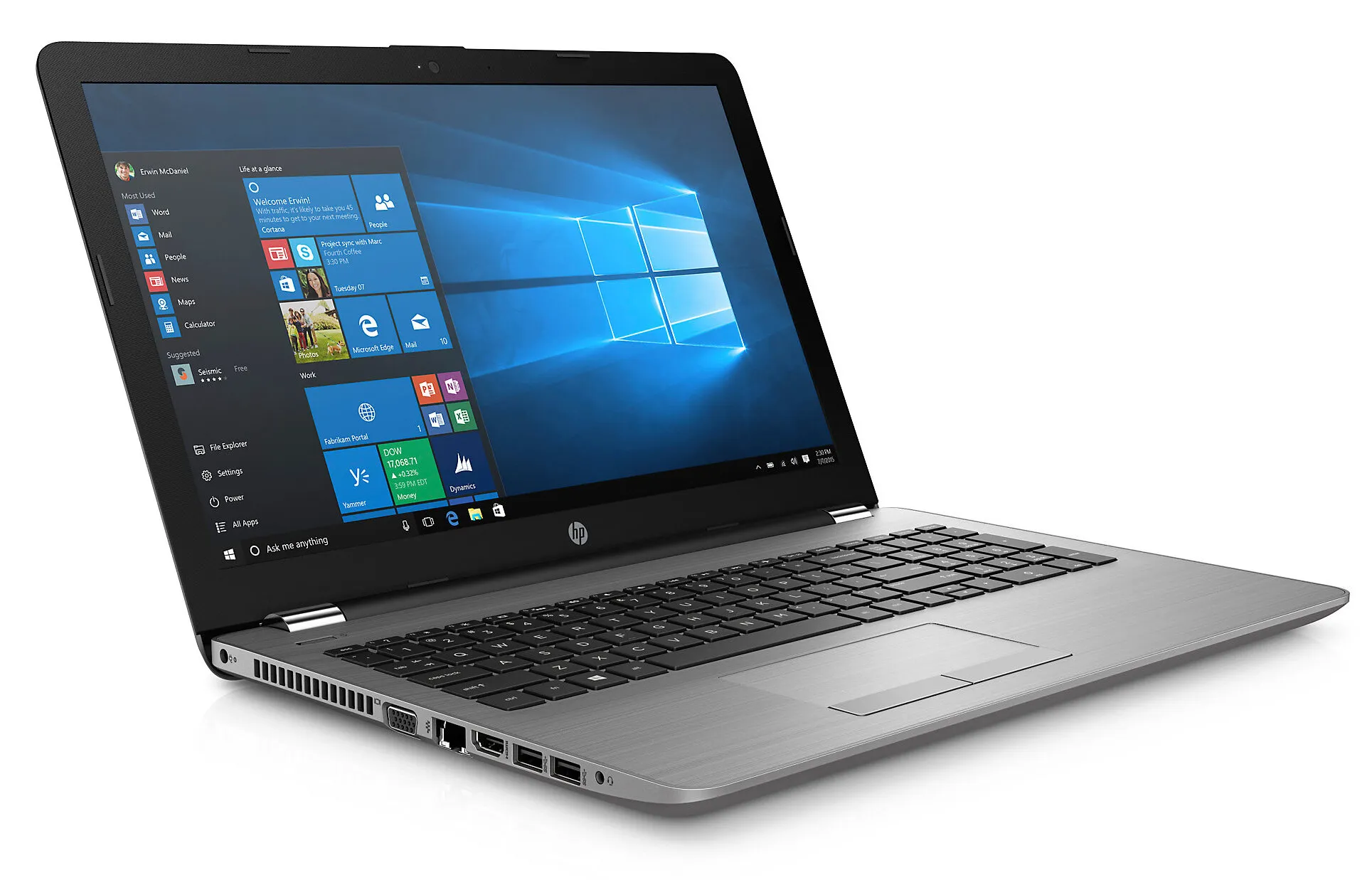 Laptop HP 250 G6 4NV79PA có kiểu dáng thiết kế trang nhã và tinh tế