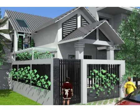 Mẫu nhà cấp 4 có gác lửng 3 phòng ngủ diện tích 70m2