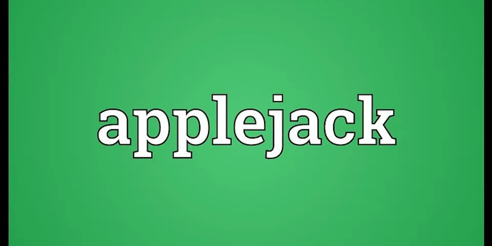 applejack là gì - Nghĩa của từ applejack