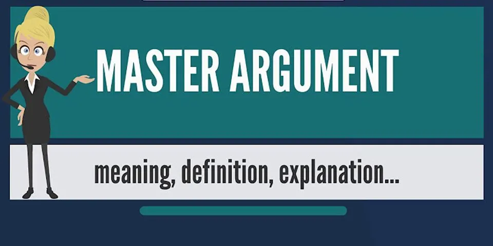 argument là gì - Nghĩa của từ argument