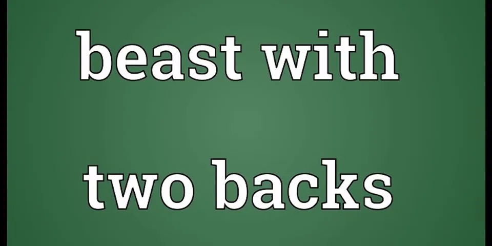 beast with two backs là gì - Nghĩa của từ beast with two backs