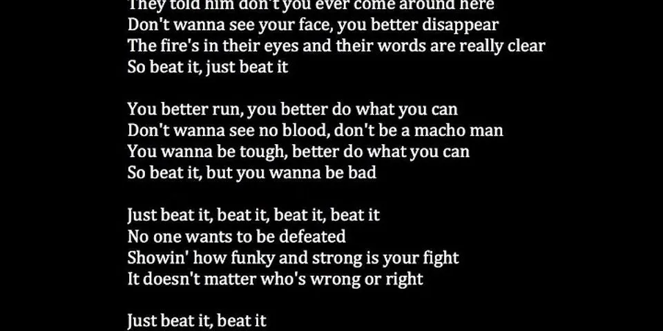 beat it là gì - Nghĩa của từ beat it