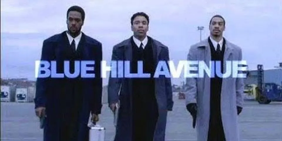 blue hill avenue là gì - Nghĩa của từ blue hill avenue