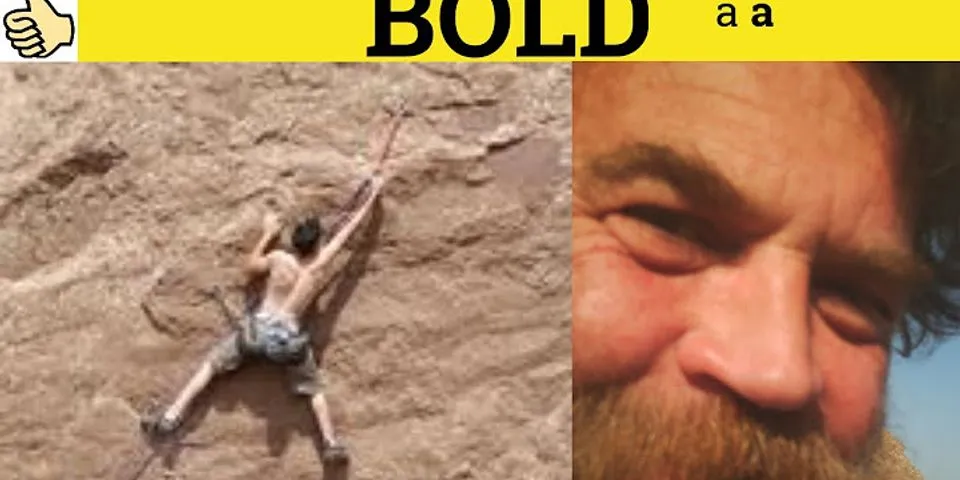 bold là gì - Nghĩa của từ bold
