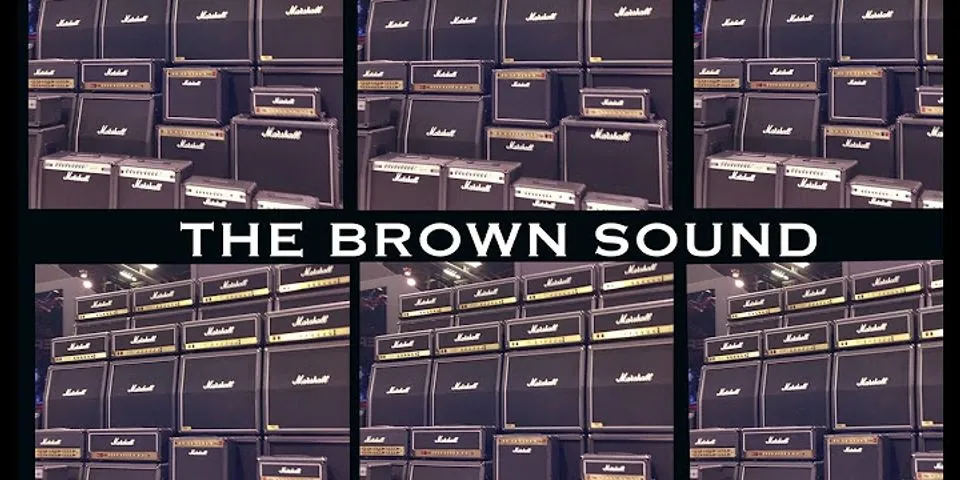 brown sound là gì - Nghĩa của từ brown sound