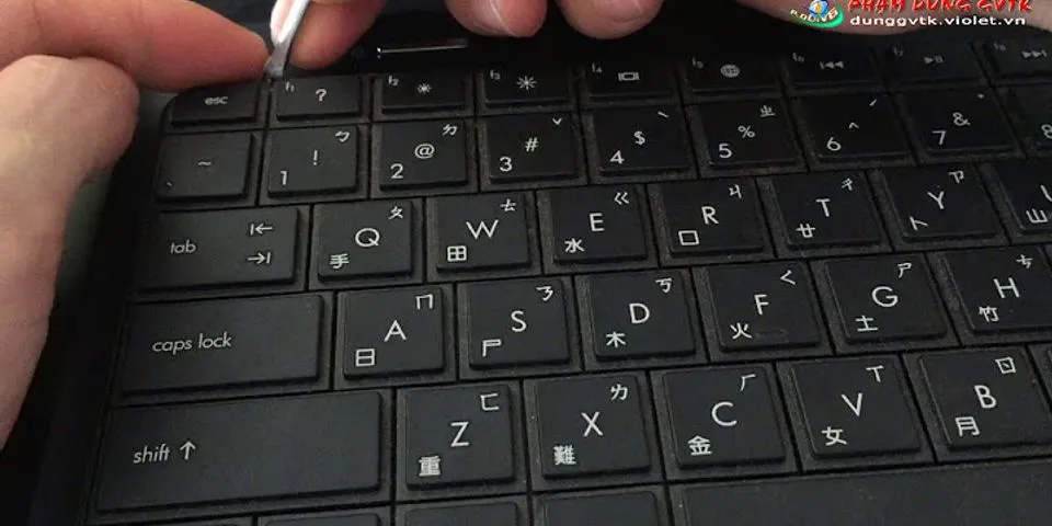 Cách chính bàn phím laptop HP
