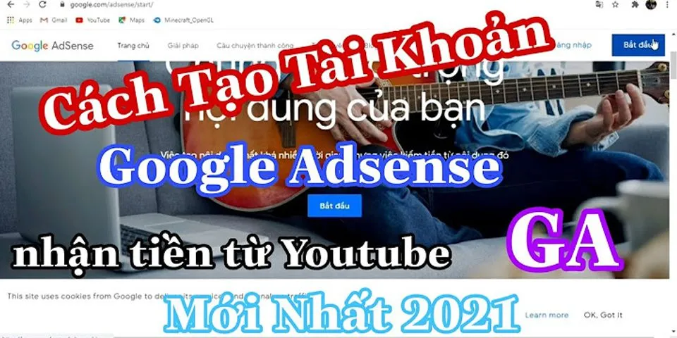 Cách đăng ký tài khoản adsense cho youtube