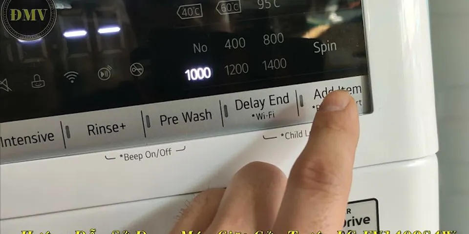 Cách điều chỉnh thời gian máy giặt lg