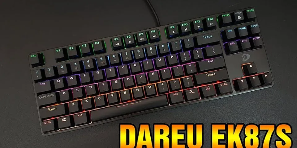 Cách đổi màu bàn phím cơ DareU DK87
