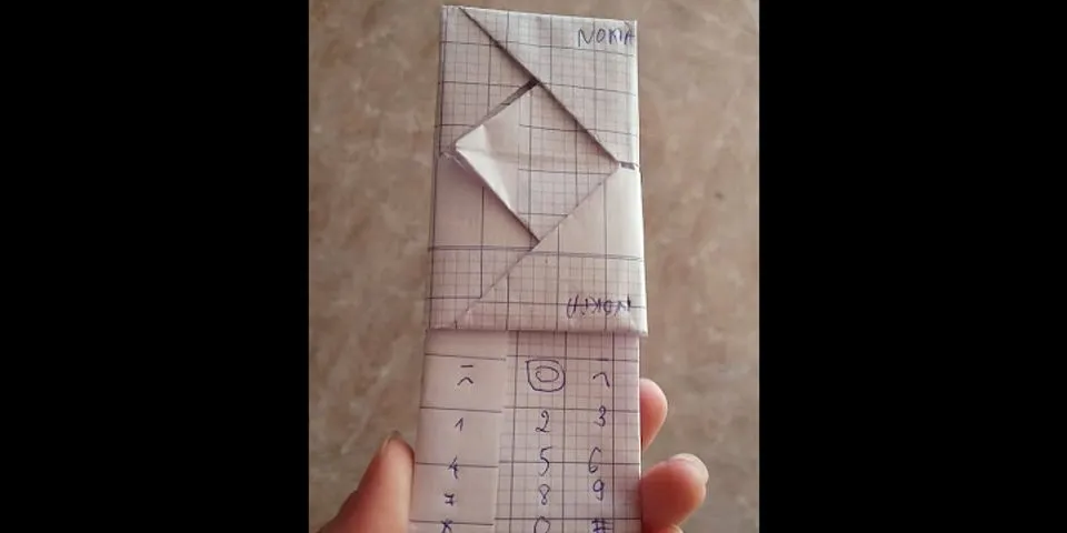 cách làm điện thoại bằng giấy