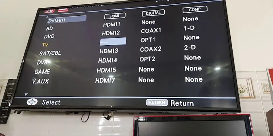 Cách kết nối HDMI với tivi LG