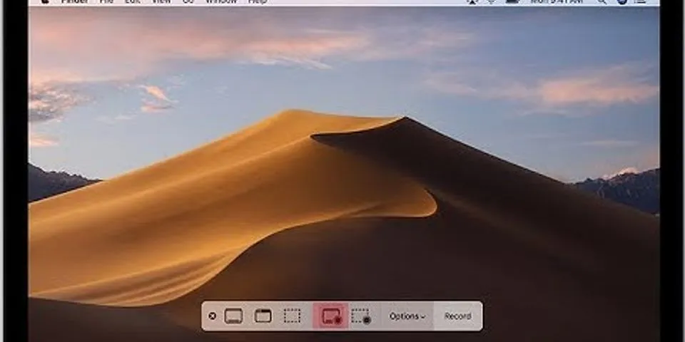 Cách lưu ảnh chụp màn hình MacBook