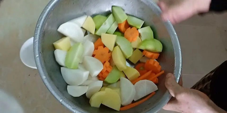 Cách nấu canh cà thập cẩm