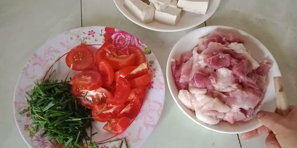 Cách nấu thịt sốt cà chua đậu
