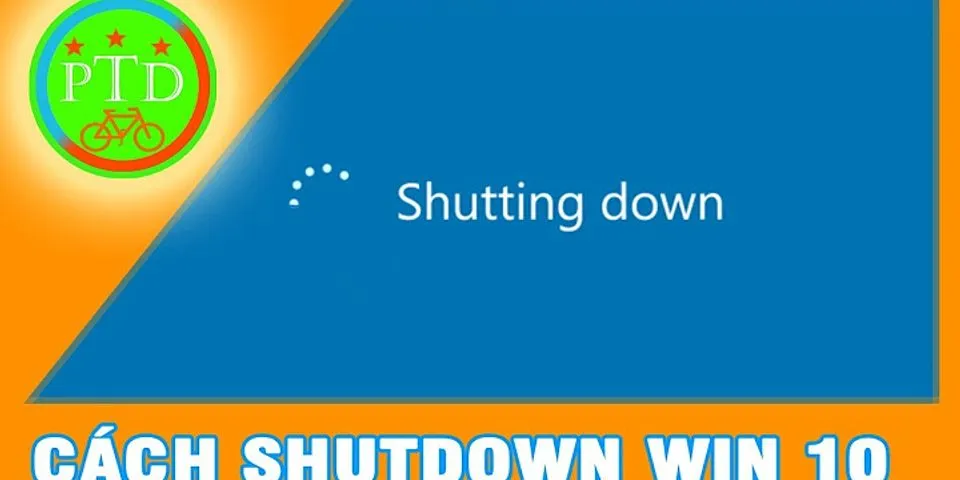 Cách shutdown laptop